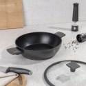 GARNEK NISKI TYTANOWY Z POKRYWKĄ 28CM 3.8L BERLINGER HAUS ANTRACIT BH-8128