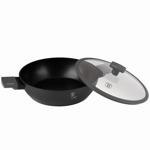 GARNEK NISKI TYTANOWY Z POKRYWKĄ 30CM 4.5L BERLINGER HAUS ANTRACIT BH-8129 GARNEK NISKI TYTANOWY Z POKRYWKĄ 30CM 4.5L BERLINGER HAUS ANTRACIT BH-8129