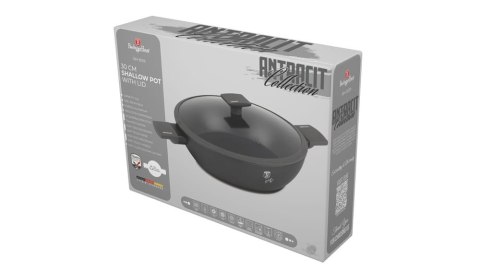 GARNEK NISKI TYTANOWY Z POKRYWKĄ 30CM 4.5L BERLINGER HAUS ANTRACIT BH-8129 GARNEK NISKI TYTANOWY Z POKRYWKĄ 30CM 4.5L BERLINGER HAUS ANTRACIT BH-8129
