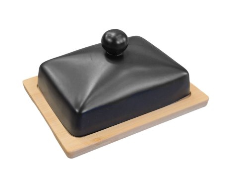 MASELNICZKA CERAMICZNA Z BAMBUSOWĄ PODSTAWKĄ BRUNBESTE BB-4502 MASELNICZKA CERAMICZNA Z BAMBUSOWĄ PODSTAWKĄ BRUNBESTE BB-4502