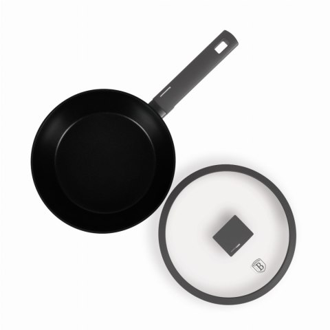 PATELNIA GŁĘBOKA TYTANOWA Z POKRYWKĄ 24CM BERLINGER HAUS ANTRACIT BH-8122 PATELNIA GŁĘBOKA TYTANOWA Z POKRYWKĄ 24CM BERLINGER HAUS ANTRACIT BH-8122