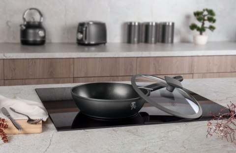 PATELNIA GŁĘBOKA TYTANOWA Z POKRYWKĄ 24CM BERLINGER HAUS ANTRACIT BH-8122 PATELNIA GŁĘBOKA TYTANOWA Z POKRYWKĄ 24CM BERLINGER HAUS ANTRACIT BH-8122