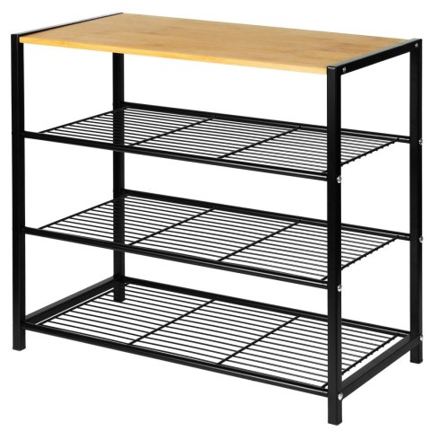 PÓŁKA REGAŁ STOJAK NA BUTY 4-POZIOMOWA 60X30X56CM BRUNBESTE BB-3394 PÓŁKA REGAŁ STOJAK NA BUTY 4-POZIOMOWA 60X30X56CM BRUNBESTE BB-3394