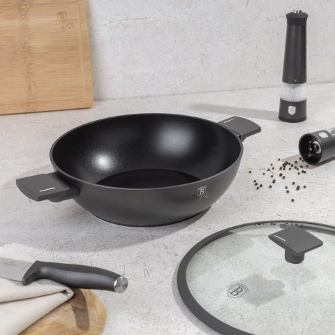 WOK TYTANOWY Z POKRYWKĄ 30CM BERLINGER HAUS ANTRACIT BH-8125 WOK TYTANOWY Z POKRYWKĄ 30CM BERLINGER HAUS ANTRACIT BH-8125
