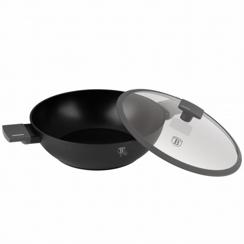 WOK TYTANOWY Z POKRYWKĄ 30CM BERLINGER HAUS ANTRACIT BH-8125 WOK TYTANOWY Z POKRYWKĄ 30CM BERLINGER HAUS ANTRACIT BH-8125