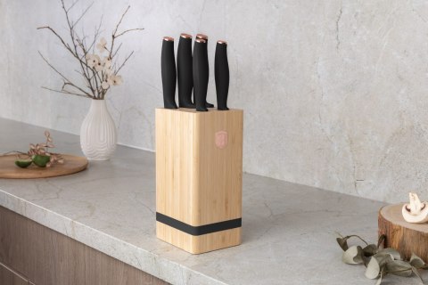 ZESTAW NOŻY W BLOKU BAMBUSOWYM 6-ELE BERLINGER HAUS BLACK ROSE BH-2970 ZESTAW NOŻY W BLOKU BAMBUSOWYM 6-ELE BERLINGER HAUS BLACK ROSE BH-2970