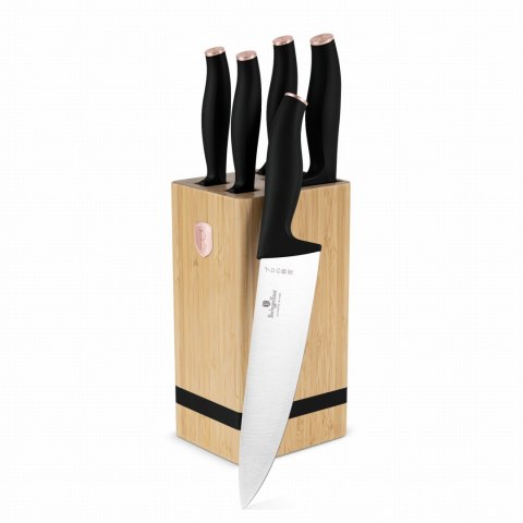 ZESTAW NOŻY W BLOKU BAMBUSOWYM 6-ELE BERLINGER HAUS BLACK ROSE BH-2970 ZESTAW NOŻY W BLOKU BAMBUSOWYM 6-ELE BERLINGER HAUS BLACK ROSE BH-2970