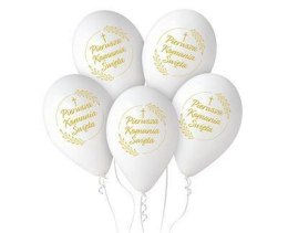 Balony lateksowe, Pierwsza Komunia kłosy, 30 cm, 25 szt