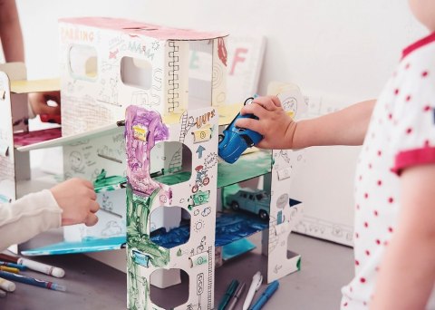 "Parking" przestrzenna kolorowanka XXL dla dzieci "Parking" przestrzenna kolorowanka XXL dla dzieci