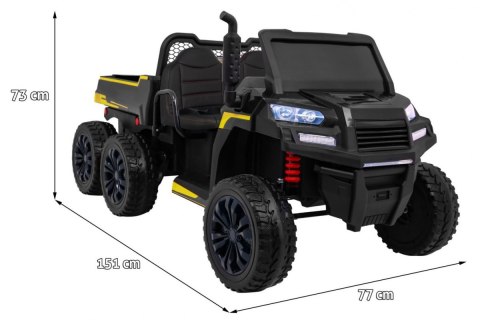 Autko Farmer Truck dla 2 dzieci Czarny + Napęd 4x4 + Pilot + Kiper + Audio LED Autko Farmer Truck dla 2 dzieci Czarny + Napęd 4x4 + Pilot + Kiper + Audio LED