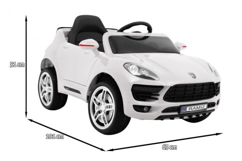 Autko Turbo-S na akumulator dla dzieci Biały + Pilot + Wolny Start + Koła EVA + Radio MP3 Autko Turbo-S na akumulator dla dzieci Biały + Pilot + Wolny Start + Koła EVA + Radio MP3