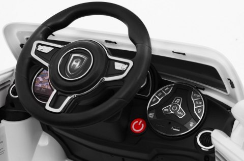 Autko Turbo-S na akumulator dla dzieci Biały + Pilot + Wolny Start + Koła EVA + Radio MP3 Autko Turbo-S na akumulator dla dzieci Biały + Pilot + Wolny Start + Koła EVA + Radio MP3