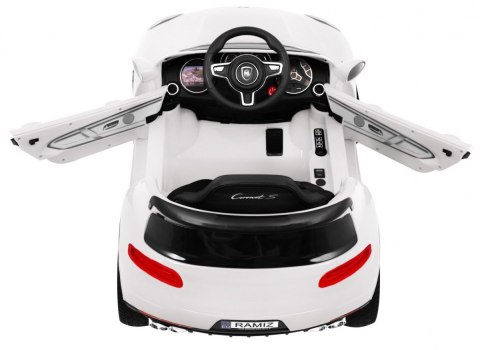 Autko Turbo-S na akumulator dla dzieci Biały + Pilot + Wolny Start + Koła EVA + Radio MP3 Autko Turbo-S na akumulator dla dzieci Biały + Pilot + Wolny Start + Koła EVA + Radio MP3