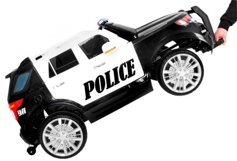 Auto SUV Police na akumulator dla dzieci + Syreny + Światła + Megafon + Pilot + Wolny Start + EVA + Naklejki Auto SUV Police na akumulator dla dzieci + Syreny + Światła + Megafon + Pilot + Wolny Start + EVA + Naklejki