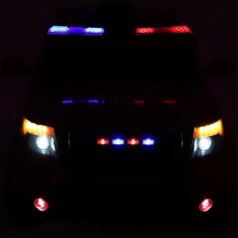 Auto SUV Policja na akumulator dla dzieci + Syreny + Światła + Megafon + Pilot + Wolny Start + EVA + Naklejki Auto SUV Policja na akumulator dla dzieci + Syreny + Światła + Megafon + Pilot + Wolny Start + EVA + Naklejki