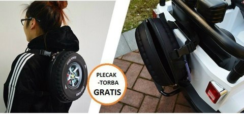 Auto terenowe typu jeep Monster 4x4 dla dzieci Czarny + Pilot + Regulacja siedzenia + Wolny Start + MP3 LED + Bagażnik + Plecak Auto terenowe typu jeep Monster 4x4 dla dzieci Czarny + Pilot + Regulacja siedzenia + Wolny Start + MP3 LED + Bagażnik + Plecak