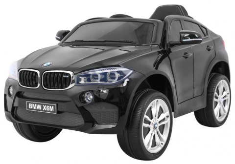 BMW X6M Elektryczne Autko dla dzieci Lakier Czarny + Pilot + EVA + Wolny Start + Audio + LED BMW X6M Elektryczne Autko dla dzieci Lakier Czarny + Pilot + EVA + Wolny Start + Audio + LED