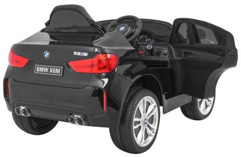 BMW X6M Elektryczne Autko dla dzieci Lakier Czarny + Pilot + EVA + Wolny Start + Audio + LED BMW X6M Elektryczne Autko dla dzieci Lakier Czarny + Pilot + EVA + Wolny Start + Audio + LED