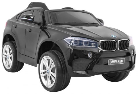 BMW X6M Elektryczne Autko dla dzieci Lakier Czarny + Pilot + EVA + Wolny Start + Audio + LED BMW X6M Elektryczne Autko dla dzieci Lakier Czarny + Pilot + EVA + Wolny Start + Audio + LED