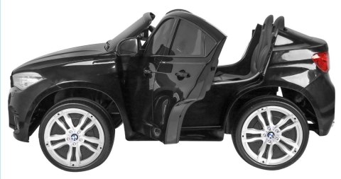 BMW X6M XXL dla 2 dzieci Lakier Czarny + Pilot + Ekoskóra + Pasy + Wolny Start + MP3 + LED BMW X6M XXL dla 2 dzieci Lakier Czarny + Pilot + Ekoskóra + Pasy + Wolny Start + MP3 + LED