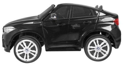 BMW X6M XXL dla 2 dzieci Lakier Czarny + Pilot + Ekoskóra + Pasy + Wolny Start + MP3 + LED BMW X6M XXL dla 2 dzieci Lakier Czarny + Pilot + Ekoskóra + Pasy + Wolny Start + MP3 + LED