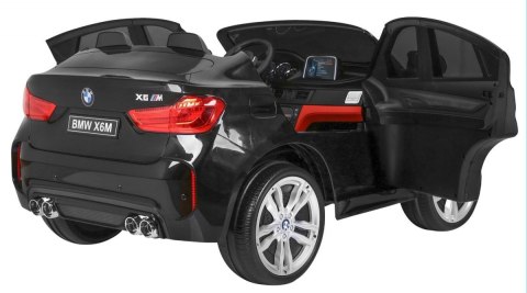 BMW X6M XXL dla 2 dzieci Lakier Czarny + Pilot + Ekoskóra + Pasy + Wolny Start + MP3 + LED BMW X6M XXL dla 2 dzieci Lakier Czarny + Pilot + Ekoskóra + Pasy + Wolny Start + MP3 + LED