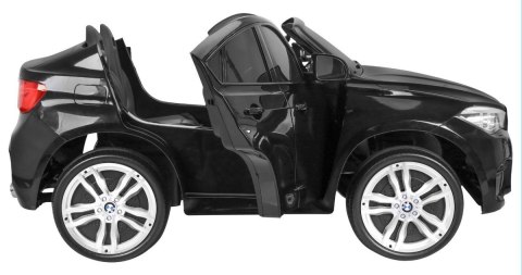 BMW X6M XXL dla 2 dzieci Lakier Czarny + Pilot + Ekoskóra + Pasy + Wolny Start + MP3 + LED BMW X6M XXL dla 2 dzieci Lakier Czarny + Pilot + Ekoskóra + Pasy + Wolny Start + MP3 + LED