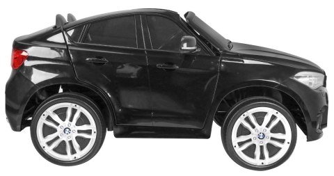BMW X6M XXL dla 2 dzieci Lakier Czarny + Pilot + Ekoskóra + Pasy + Wolny Start + MP3 + LED BMW X6M XXL dla 2 dzieci Lakier Czarny + Pilot + Ekoskóra + Pasy + Wolny Start + MP3 + LED
