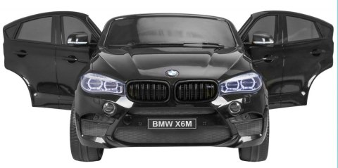 BMW X6M XXL dla 2 dzieci Lakier Czarny + Pilot + Ekoskóra + Pasy + Wolny Start + MP3 + LED BMW X6M XXL dla 2 dzieci Lakier Czarny + Pilot + Ekoskóra + Pasy + Wolny Start + MP3 + LED