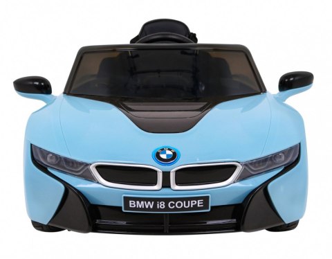 BMW I8 Lift Auto na akumulator Niebieski + Pilot + Wolny Start + 3-pkt pasy + MP3 USB + LED BMW I8 Lift Auto na akumulator Niebieski + Pilot + Wolny Start + 3-pkt pasy + MP3 USB + LED