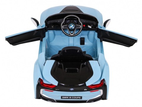BMW I8 Lift Auto na akumulator Niebieski + Pilot + Wolny Start + 3-pkt pasy + MP3 USB + LED BMW I8 Lift Auto na akumulator Niebieski + Pilot + Wolny Start + 3-pkt pasy + MP3 USB + LED
