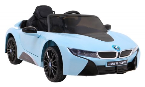 BMW I8 Lift Auto na akumulator Niebieski + Pilot + Wolny Start + 3-pkt pasy + MP3 USB + LED BMW I8 Lift Auto na akumulator Niebieski + Pilot + Wolny Start + 3-pkt pasy + MP3 USB + LED