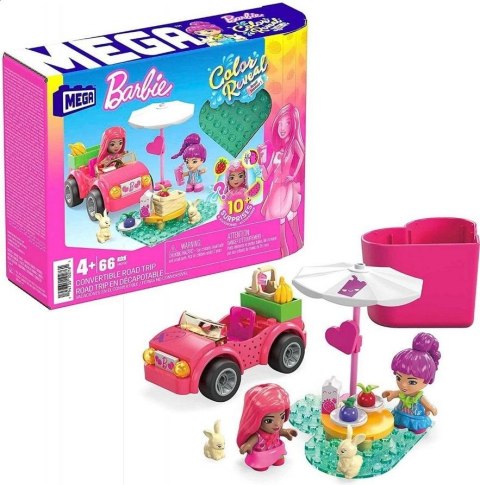 Barbie Mega Klocki Kabriolecik - wesoła wycieczka Barbie Mega Klocki Kabriolecik - wesoła wycieczka