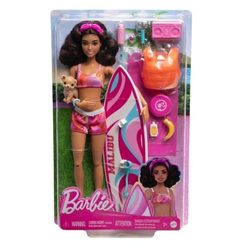 Barbie Surferka Lalka i akcesoria HPL69 Barbie Surferka Lalka i akcesoria HPL69