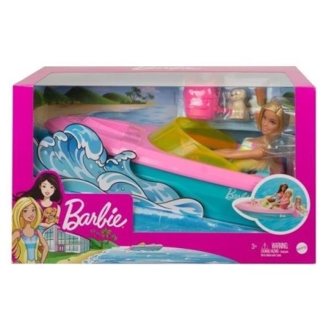 Barbie lalka + motorówka Barbie lalka + motorówka