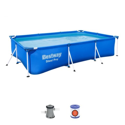 Basen Stelażowy Deluxe Steel Pro 300x201x66 BESTWAY 3w1 + Pompa + Filtr Basen Stelażowy Deluxe Steel Pro 300x201x66 BESTWAY 3w1 + Pompa + Filtr