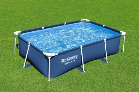 Basen Stelażowy DeluxeJr Steel Pro 259x170x61 BESTWAY do Ogrodu Basen Stelażowy DeluxeJr Steel Pro 259x170x61 BESTWAY do Ogrodu