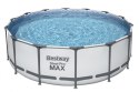 Basen stelażowy Steel Pro MAX 427x122 Szary 14FT BESTWAY 5w1 + Akcesoria Basen stelażowy Steel Pro MAX 427x122 Szary 14FT BESTWAY 5w1 + Akcesoria