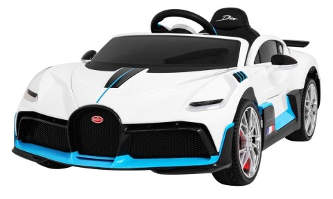 Bugatti Divo Autko na akumulator dla dzieci Biały + Pilot + EVA + Wolny Start + LED MP3 Bugatti Divo Autko na akumulator dla dzieci Biały + Pilot + EVA + Wolny Start + LED MP3