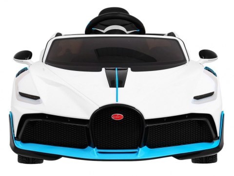 Bugatti Divo Autko na akumulator dla dzieci Biały + Pilot + EVA + Wolny Start + LED MP3 Bugatti Divo Autko na akumulator dla dzieci Biały + Pilot + EVA + Wolny Start + LED MP3