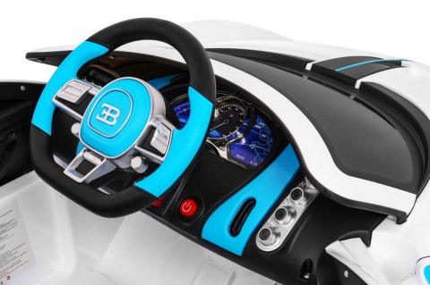 Bugatti Divo Autko na akumulator dla dzieci Biały + Pilot + EVA + Wolny Start + LED MP3 Bugatti Divo Autko na akumulator dla dzieci Biały + Pilot + EVA + Wolny Start + LED MP3