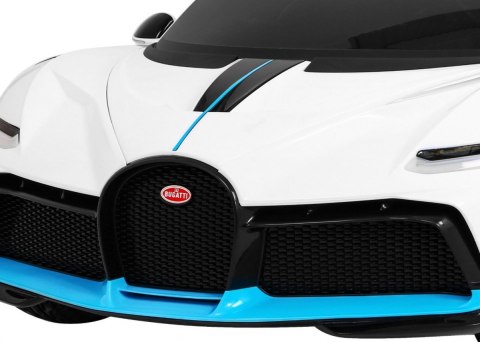 Bugatti Divo Autko na akumulator dla dzieci Biały + Pilot + EVA + Wolny Start + LED MP3 Bugatti Divo Autko na akumulator dla dzieci Biały + Pilot + EVA + Wolny Start + LED MP3