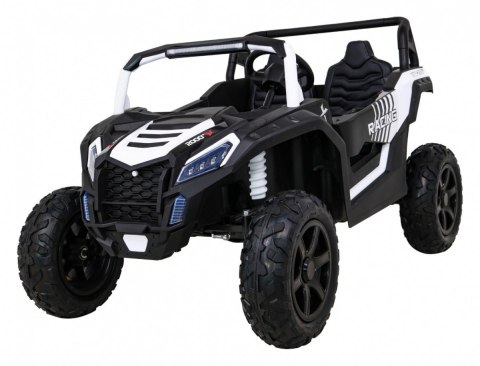 Buggy ATV Strong Racing dla 2 dzieci Biały + Silnik bezszczotkowy + Pompowane koła + Audio LED Buggy ATV Strong Racing dla 2 dzieci Biały + Silnik bezszczotkowy + Pompowane koła + Audio LED