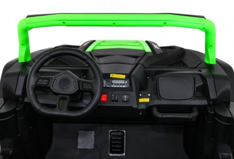 Buggy ATV Strong Racing dla 2 dzieci Zielony + Silnik bezszczotkowy + Pompowane koła + Audio LED Buggy ATV Strong Racing dla 2 dzieci Zielony + Silnik bezszczotkowy + Pompowane koła + Audio LED
