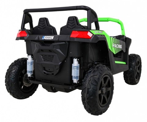 Buggy ATV Strong Racing dla 2 dzieci Zielony + Silnik bezszczotkowy + Pompowane koła + Audio LED Buggy ATV Strong Racing dla 2 dzieci Zielony + Silnik bezszczotkowy + Pompowane koła + Audio LED