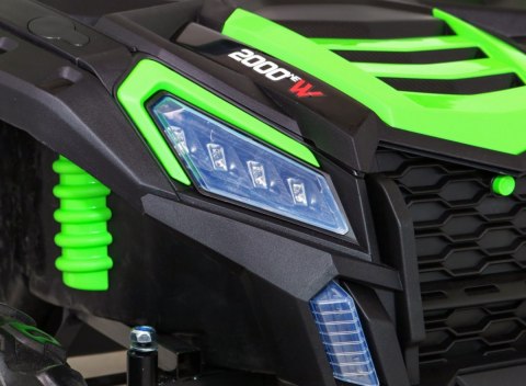 Buggy ATV Strong Racing dla 2 dzieci Zielony + Silnik bezszczotkowy + Pompowane koła + Audio LED Buggy ATV Strong Racing dla 2 dzieci Zielony + Silnik bezszczotkowy + Pompowane koła + Audio LED