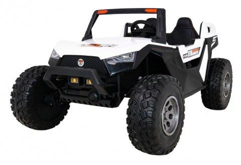 Buggy Clash na akumulator dla 2 dzieci Biały + Pilot + Napęd 4x4 + Regulacja siedzenia + Radio MP3 + LED Buggy Clash na akumulator dla 2 dzieci Biały + Pilot + Napęd 4x4 + Regulacja siedzenia + Radio MP3 + LED