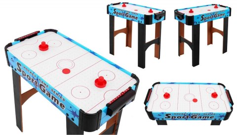 Cymbergaj dla dzieci Air Hockey Niebieski + Stół z płyty MDF + Dmuchawy powietrzne + Grzybki Krążki Cymbergaj dla dzieci Air Hockey Niebieski + Stół z płyty MDF + Dmuchawy powietrzne + Grzybki Krążki