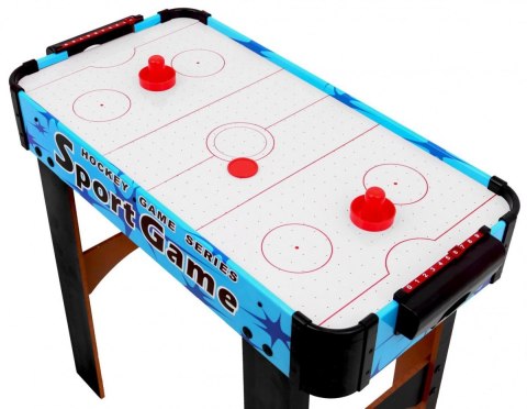 Cymbergaj dla dzieci Air Hockey Niebieski + Stół z płyty MDF + Dmuchawy powietrzne + Grzybki Krążki Cymbergaj dla dzieci Air Hockey Niebieski + Stół z płyty MDF + Dmuchawy powietrzne + Grzybki Krążki