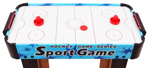 Cymbergaj dla dzieci Air Hockey Niebieski + Stół z płyty MDF + Dmuchawy powietrzne + Grzybki Krążki Cymbergaj dla dzieci Air Hockey Niebieski + Stół z płyty MDF + Dmuchawy powietrzne + Grzybki Krążki